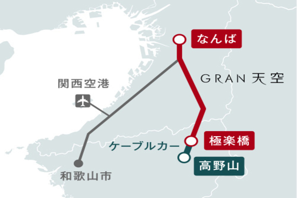 難波直達高野山